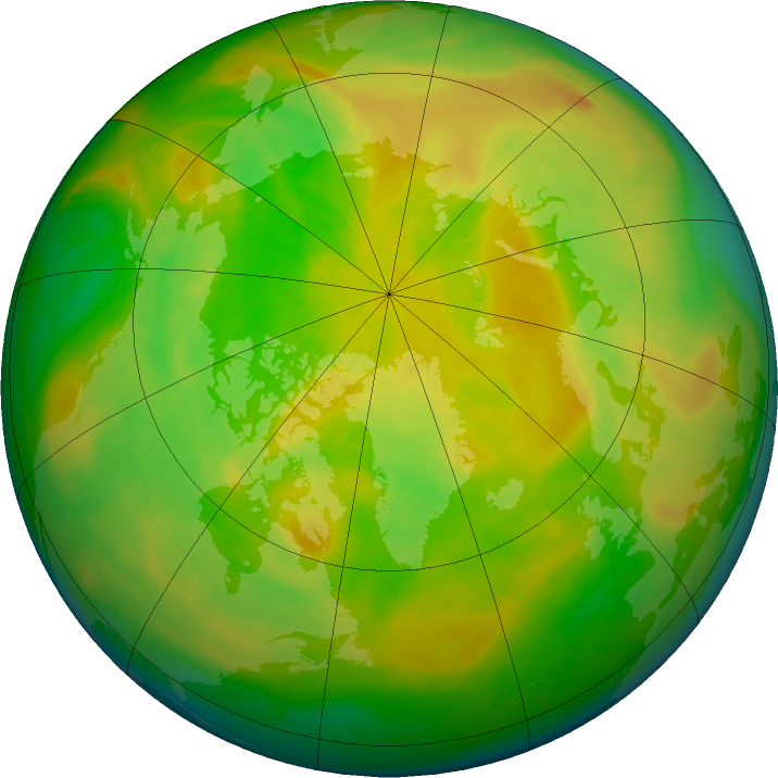 Arctic ozone map for 19 May 2016